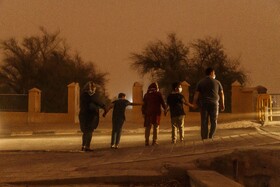 طوفان و گرد و غبار شدید در اهواز