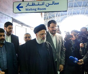 رییس جمهور مترو پرند را افتتاح کرد