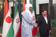 «لامین زین» مورد استقبال رسمی مخبر قرار گرفت